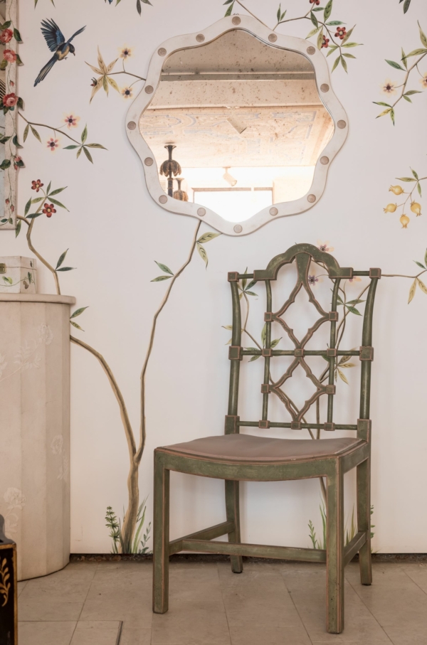 S87 Faenza Chair Muslin Green Porte Italia Venezia