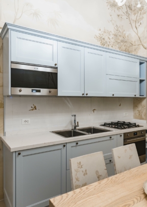 Kitchen’s Ceramic Splashback With Venetian Lagoon Wildlife Motives Venice (1)